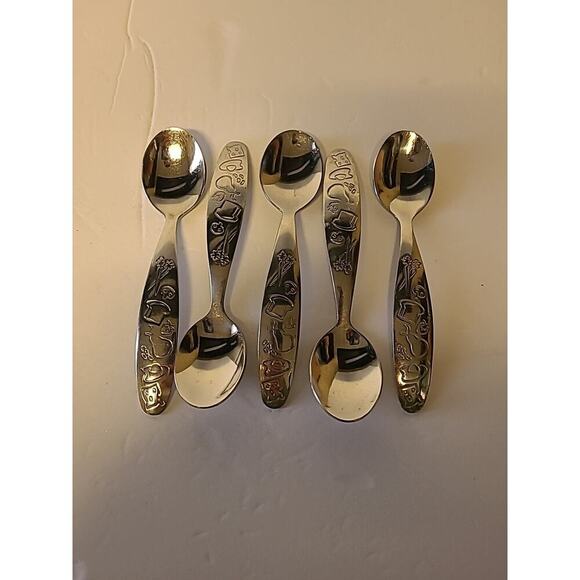 Fresh Baby Child Silverware Utensil Set 12 Piece Vegetables, Fruit, Bread, Food - Picture 4 of 9